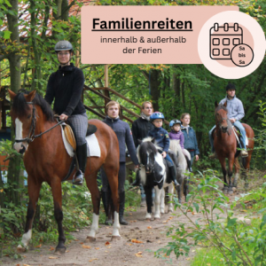 Familienreiten im Familienurlaub auf dem Reiterhof Lüneburger Heide